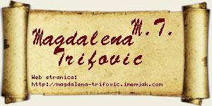 Magdalena Trifović vizit kartica